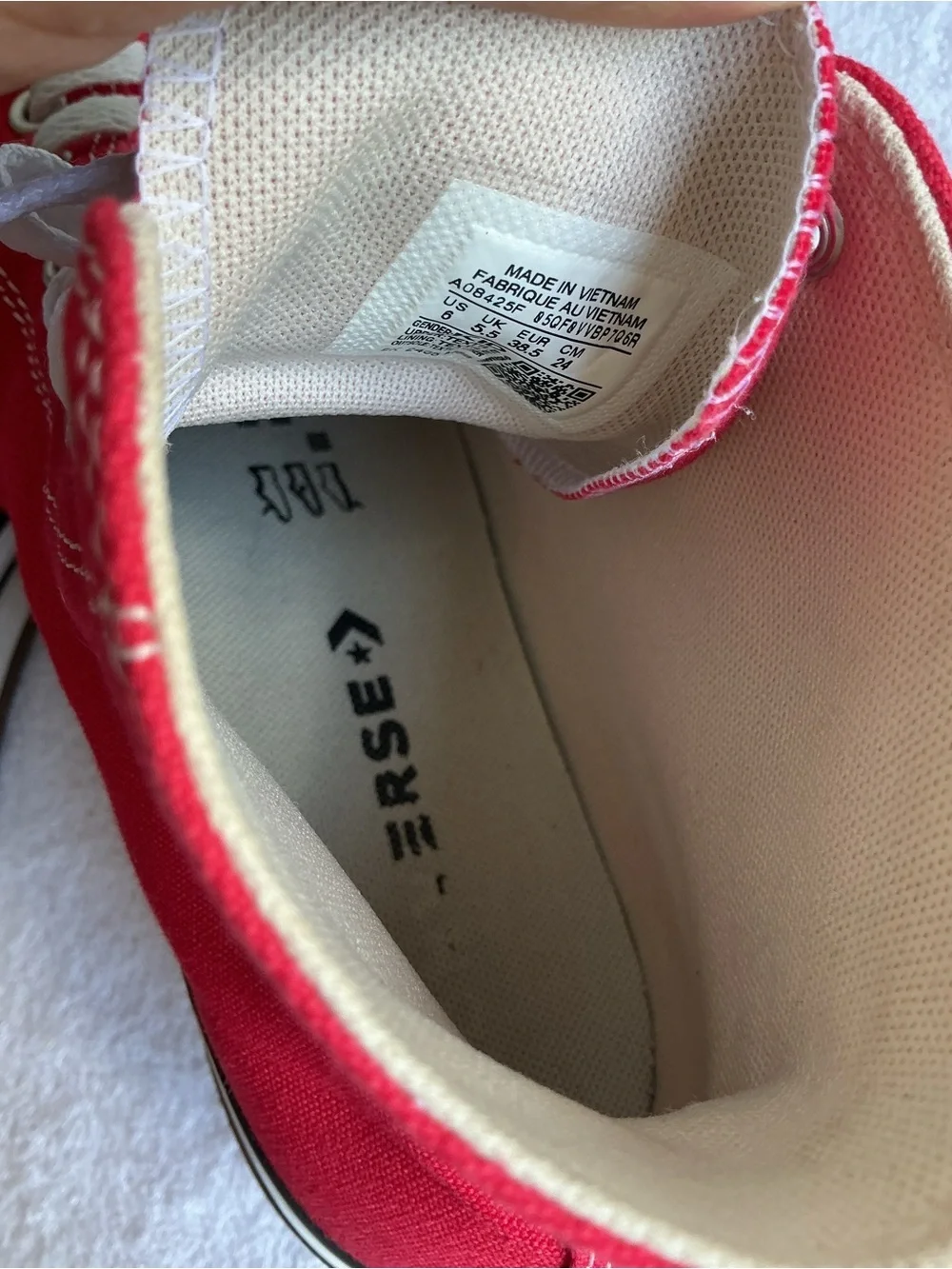 Converse Kids Red High-Top Sneakers with White Accents